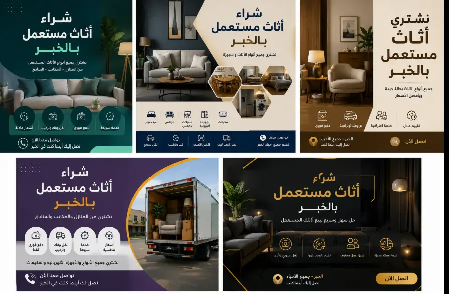 شراء الاثاث المستعمل بالخبر