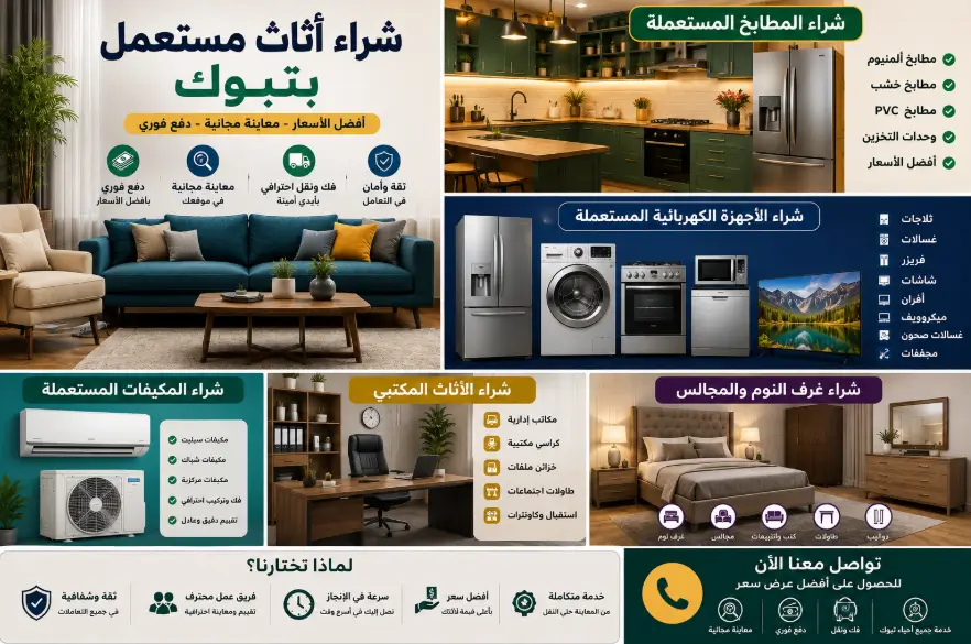 شركة شراء اثاث مستعمل بتبوك