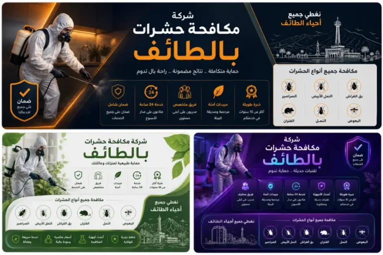 شركة مكافحة حشرات بالطائف
